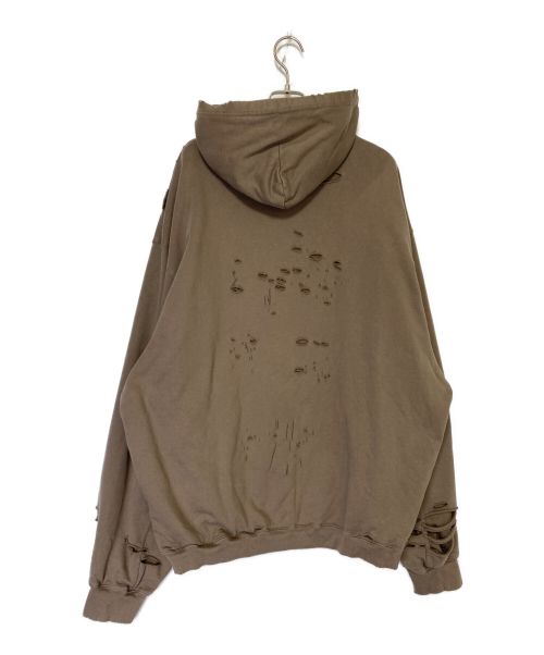 BALENCIAGA（バレンシアガ）BALENCIAGA (バレンシアガ) デストロイパーカー ベージュ サイズ:Lの古着・服飾アイテム