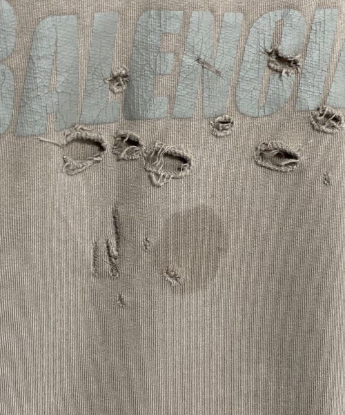 BALENCIAGA（バレンシアガ）BALENCIAGA (バレンシアガ) デストロイパーカー ベージュ サイズ:Lの古着・服飾アイテム