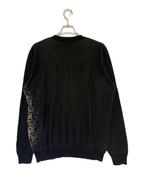 FENDI（フェンディ）FENDI (フェンディ) Girocollo Shaded Logo Knit ブラック サイズ:54の古着・服飾アイテム