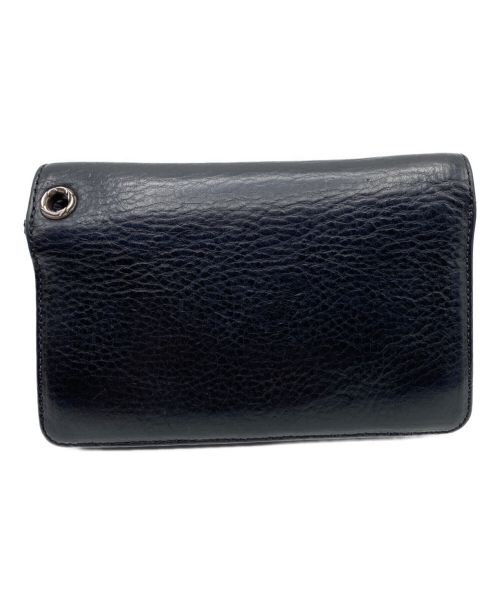 CHROME HEARTS（クロムハーツ）CHROME HEARTS (クロムハーツ) 2 ZIP WALLET ブラックの古着・服飾アイテム