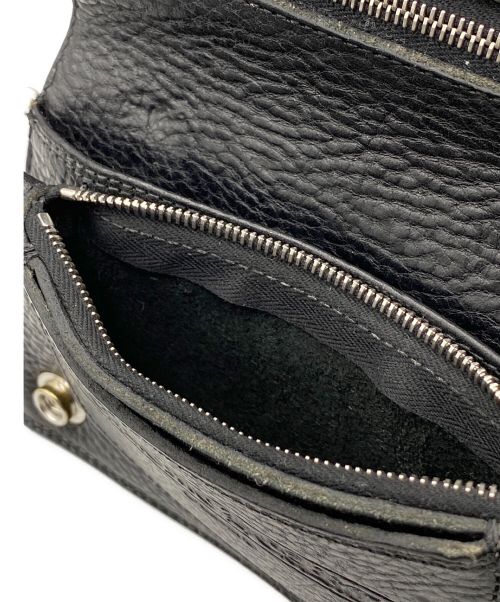 CHROME HEARTS（クロムハーツ）CHROME HEARTS (クロムハーツ) 2 ZIP WALLET ブラックの古着・服飾アイテム