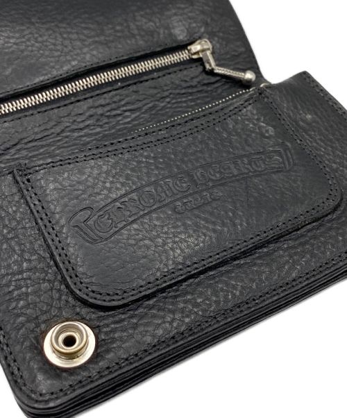 CHROME HEARTS（クロムハーツ）CHROME HEARTS (クロムハーツ) 2 ZIP WALLET ブラックの古着・服飾アイテム