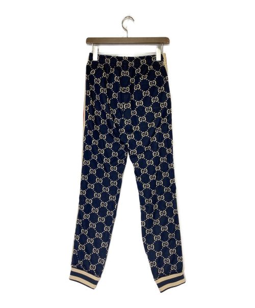 GUCCI（グッチ）GUCCI (グッチ) GG ジャカード ジョギングパンツ ネイビー サイズ:XSの古着・服飾アイテム