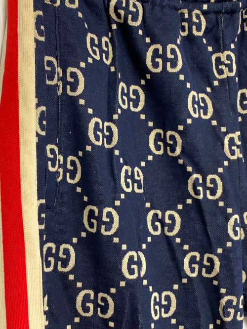 GUCCI（グッチ）GUCCI (グッチ) GG ジャカード ジョギングパンツ ネイビー サイズ:XSの古着・服飾アイテム