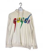 GUCCIグッチ）の古着「ブレードロゴプルオーバーパーカー」｜アイボリー
