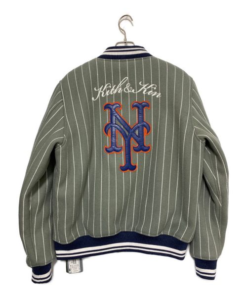KITH（キス）KITH (キス) New York Mets Wool Bomber Jacket グレー サイズ:Mの古着・服飾アイテム