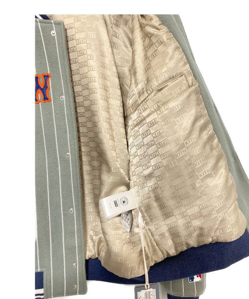 KITH（キス）KITH (キス) New York Mets Wool Bomber Jacket グレー サイズ:Mの古着・服飾アイテム