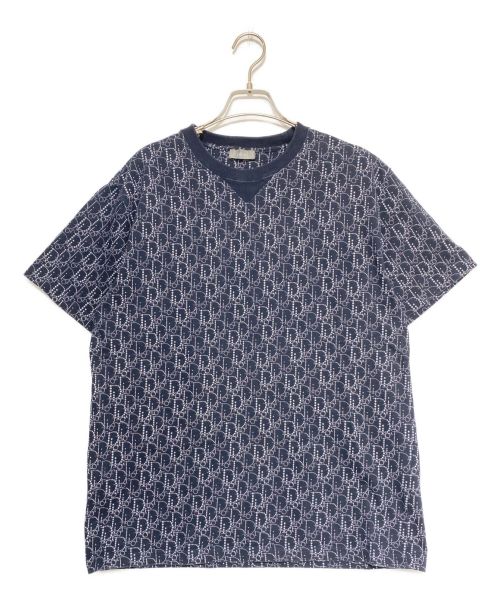 Dior（ディオール）Dior (ディオール) Oversized Dior Oblique Beaded Tee ネイビー サイズ:Lの古着・服飾アイテム