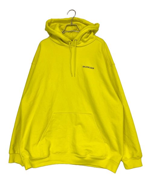 BALENCIAGA（バレンシアガ）BALENCIAGA (バレンシアガ) Medium Fit Hoodie イエロー サイズ:XXLの古着・服飾アイテム