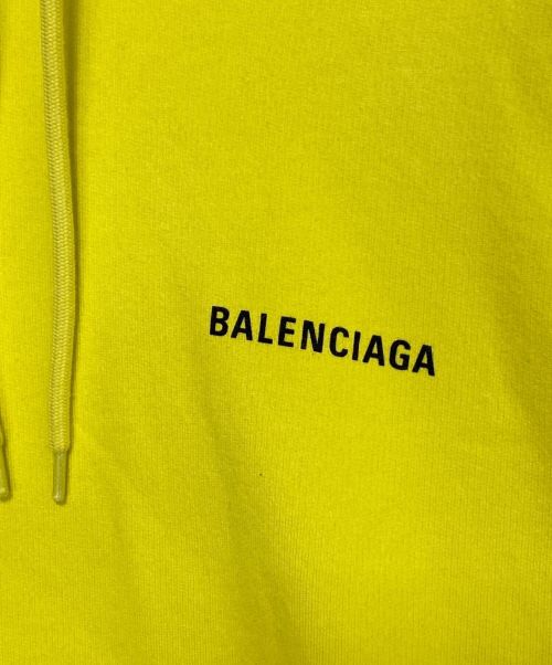 BALENCIAGA（バレンシアガ）BALENCIAGA (バレンシアガ) Medium Fit Hoodie イエロー サイズ:XXLの古着・服飾アイテム