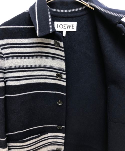 LOEWE（ロエベ）LOEWE (ロエベ) ウールカシミヤジャケット ネイビー サイズ:52の古着・服飾アイテム