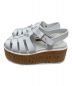 PRADA (プラダ) ウェッチプラットフォームサンダル ホワイト サイズ:38：69800円