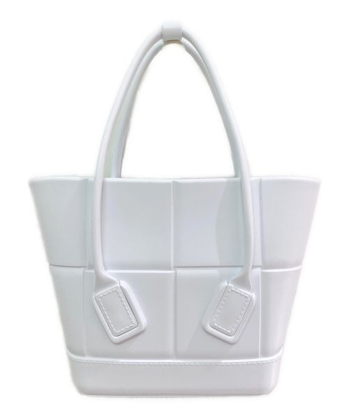 BOTTEGA VENETA（ボッテガベネタ）BOTTEGA VENETA (ボッテガベネタ) ラバーアルコバッグ ホワイト サイズ:スモールの古着・服飾アイテム