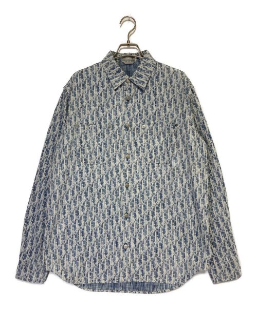 Dior（ディオール）Dior (ディオール) オブリークデニムシャツ ブルー サイズ:38の古着・服飾アイテム