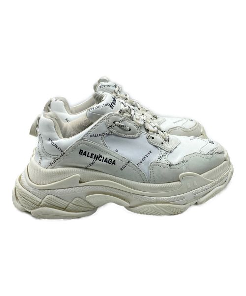 BALENCIAGA（バレンシアガ）BALENCIAGA (バレンシアガ) Allover TRIPLE S ホワイト サイズ:42の古着・服飾アイテム