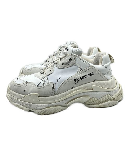 BALENCIAGA（バレンシアガ）BALENCIAGA (バレンシアガ) Allover TRIPLE S ホワイト サイズ:42の古着・服飾アイテム