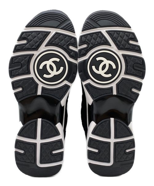 CHANEL（シャネル）CHANEL (シャネル) プリント スウェード カーフスキン ブラック サイズ:41 未使用品の古着・服飾アイテム