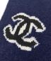 中古・古着 CHANEL (シャネル) カシミヤ混ココマークストール ネイビー サイズ:-：74800円