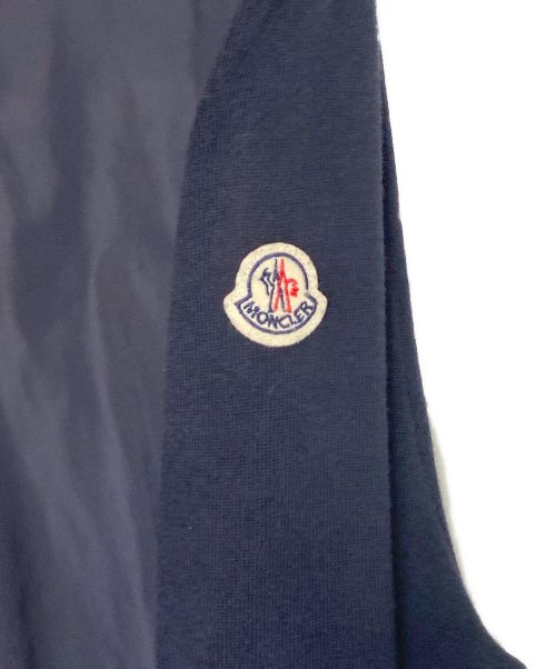 MONCLER（モンクレール）MONCLER (モンクレール) MAGLIA TRICOT CARDIGAN 切替ジップアップパーカー ネイビー サイズ:Lの古着・服飾アイテム