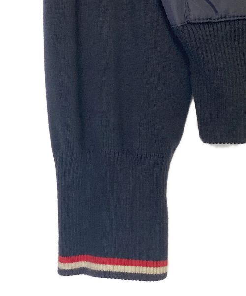 MONCLER（モンクレール）MONCLER (モンクレール) MAGLIA TRICOT CARDIGAN 切替ジップアップパーカー ネイビー サイズ:Lの古着・服飾アイテム