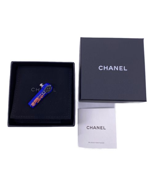 CHANEL（シャネル）CHANEL (シャネル) マイクブローチ ブルー サイズ:-の古着・服飾アイテム