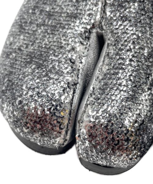 Maison Margiela（メゾンマルジェラ）Maison Margiela (メゾンマルジェラ) スパンコールタビブーツ グレー サイズ:37の古着・服飾アイテム