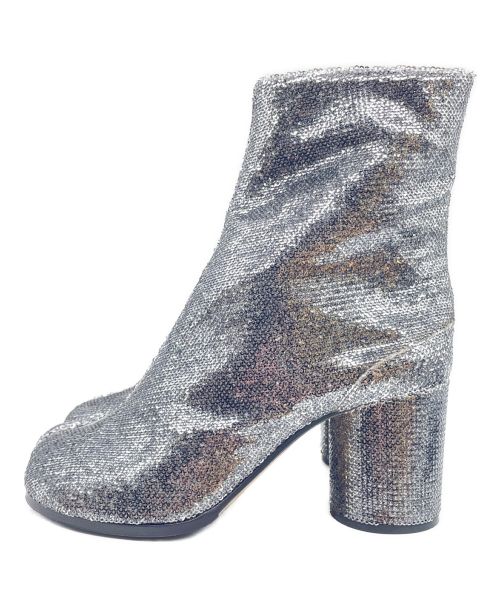 Maison Margiela（メゾンマルジェラ）Maison Margiela (メゾンマルジェラ) スパンコールタビブーツ グレー サイズ:37の古着・服飾アイテム