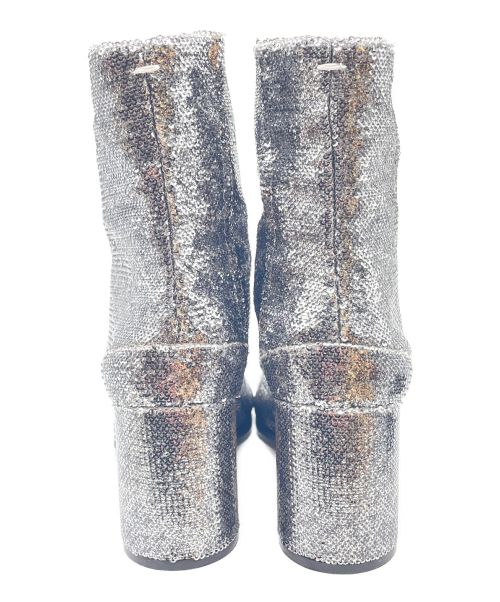 Maison Margiela（メゾンマルジェラ）Maison Margiela (メゾンマルジェラ) スパンコールタビブーツ グレー サイズ:37の古着・服飾アイテム