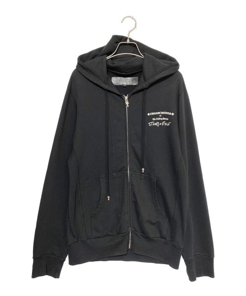 CHROME HEARTS（クロムハーツ）CHROME HEARTS (クロムハーツ) SWTSHRT HD ZIP LT ブラック サイズ:Sの古着・服飾アイテム