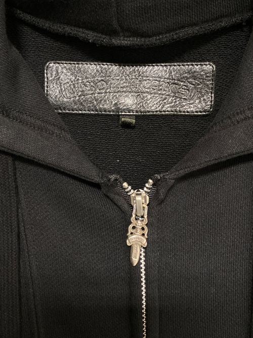 CHROME HEARTS（クロムハーツ）CHROME HEARTS (クロムハーツ) SWTSHRT HD ZIP LT ブラック サイズ:Sの古着・服飾アイテム