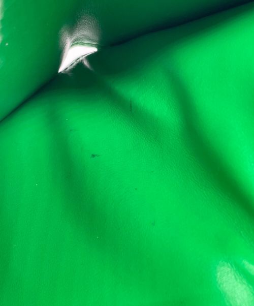 BOTTEGA VENETA（ボッテガベネタ）BOTTEGA VENETA (ボッテガベネタ) マキシイントレチャートスモールフラップウォレット グリーン サイズ:-の古着・服飾アイテム