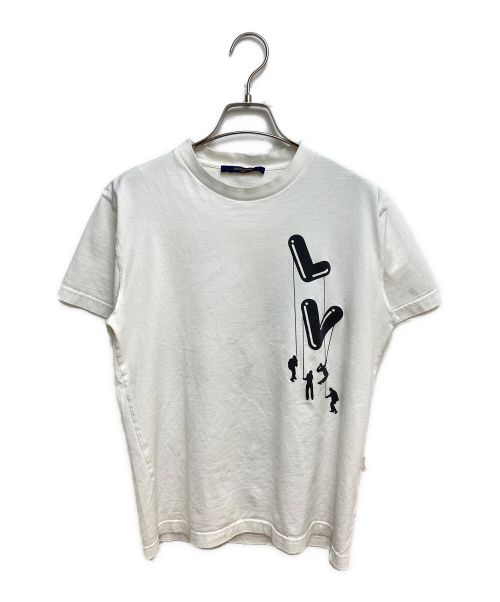 LOUIS VUITTON（ルイ ヴィトン）LOUIS VUITTON (ルイ ヴィトン) フロウティング LV プリンテッド Tシャツ ホワイト サイズ:Sの古着・服飾アイテム