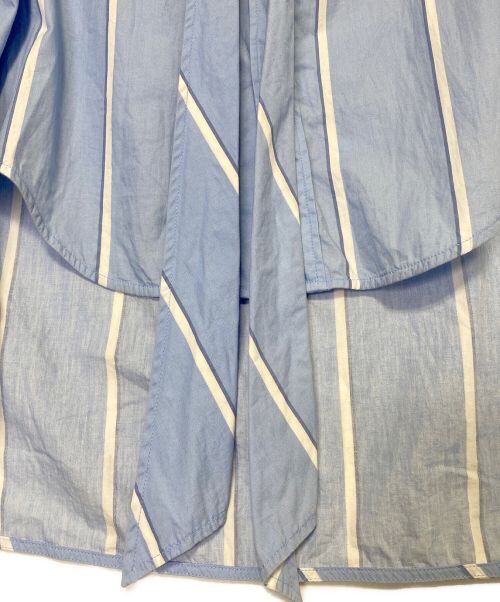 BALENCIAGA（バレンシアガ）BALENCIAGA (バレンシアガ) ストライプシャツ スカイブルー サイズ:36の古着・服飾アイテム
