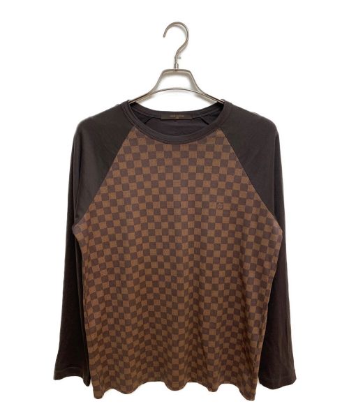 LOUIS VUITTON（ルイ ヴィトン）LOUIS VUITTON (ルイ ヴィトン) ダミエラグランTシャツ ブラウン サイズ:Mの古着・服飾アイテム