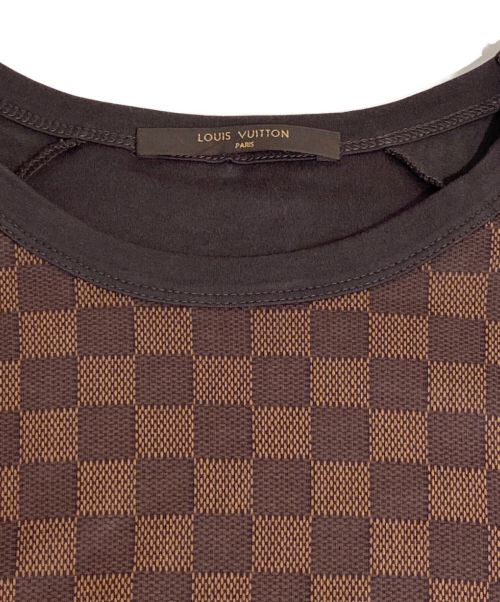 LOUIS VUITTON（ルイ ヴィトン）LOUIS VUITTON (ルイ ヴィトン) ダミエラグランTシャツ ブラウン サイズ:Mの古着・服飾アイテム