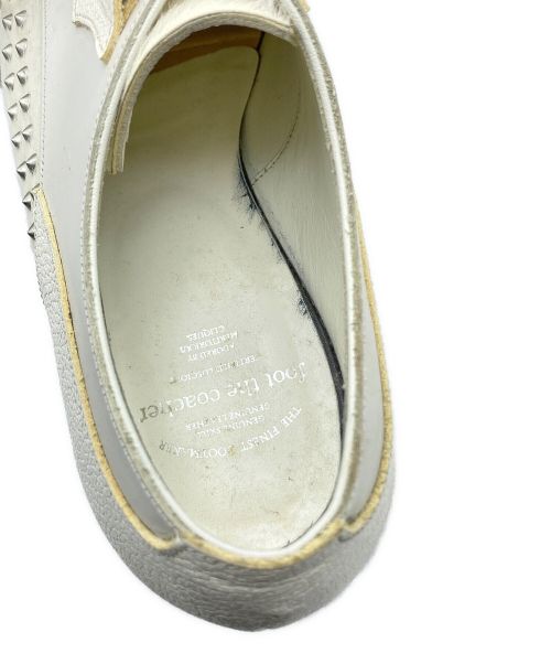 foot the coacher（フットザコーチャー）foot the coacher (フットザコーチャー) TWEETY GILLIE STUDDED ホワイト サイズ:SIZE 8の古着・服飾アイテム