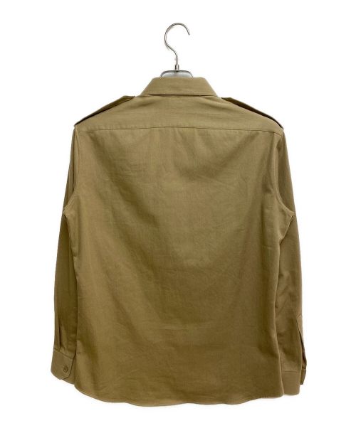 CELINE（セリーヌ）CELINE (セリーヌ) コットンツイルミリタリーシャツ カーキ サイズ:Sの古着・服飾アイテム