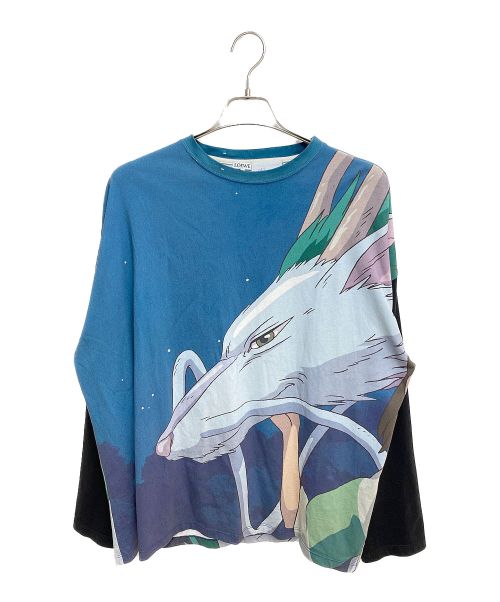 LOEWE（ロエベ）LOEWE (ロエベ) 千と千尋の神隠しハクプリントTシャツ ブルー サイズ:Mの古着・服飾アイテム