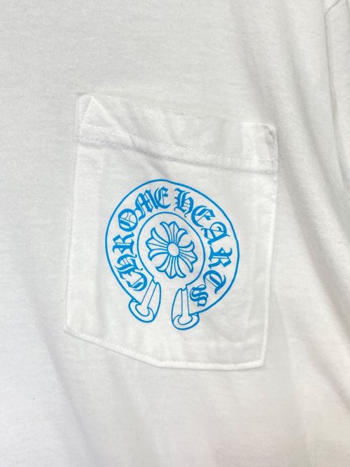 CHROME HEARTS（クロムハーツ）CHROME HEARTS (クロムハーツ) Blue Cross L/S Tee ホワイト サイズ:Lの古着・服飾アイテム