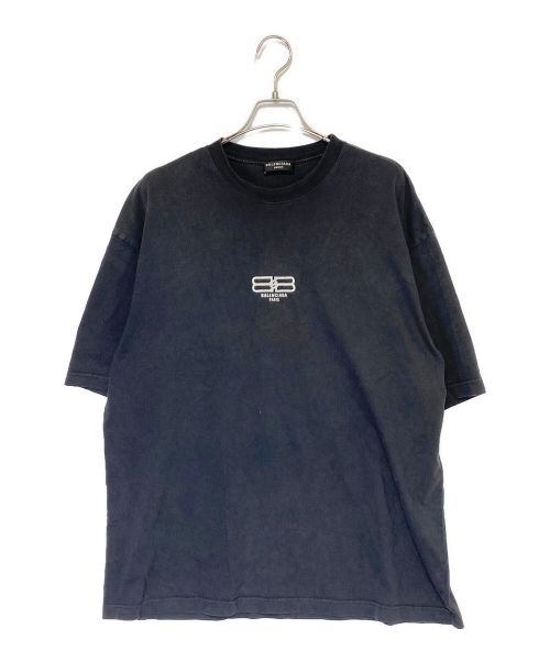 BALENCIAGA（バレンシアガ）BALENCIAGA (バレンシアガ) BB PARIS ICON Tシャツ ブラック サイズ:XLの古着・服飾アイテム