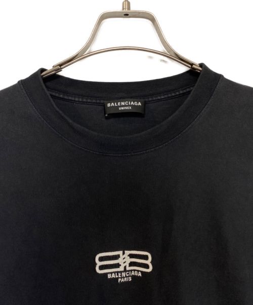 BALENCIAGA（バレンシアガ）BALENCIAGA (バレンシアガ) BB PARIS ICON Tシャツ ブラック サイズ:XLの古着・服飾アイテム
