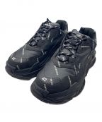 BALENCIAGAバレンシアガ）の古着「TRIPLE S ALLOVER LOGO BLACK」｜ブラック