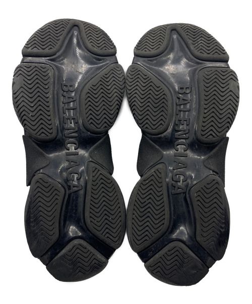 BALENCIAGA（バレンシアガ）BALENCIAGA (バレンシアガ) TRIPLE S ALLOVER LOGO BLACK ブラック サイズ:42の古着・服飾アイテム