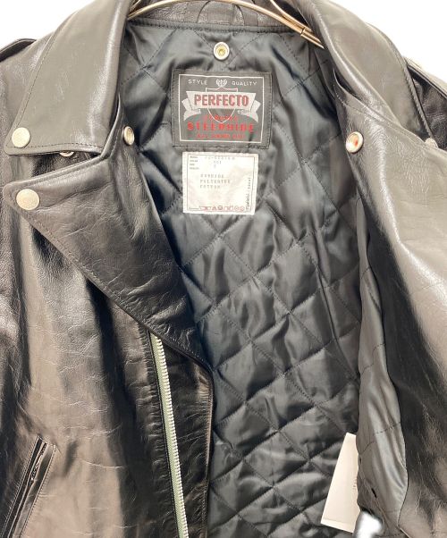 sacai（サカイ）sacai (サカイ) 22AW MADSAKI Print Schott Leather Blouson ブラック サイズ:2の古着・服飾アイテム
