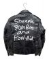 sacai (サカイ) 22AW MADSAKI Print Schott Leather Blouson ブラック サイズ:2：198000円