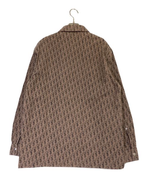 Dior（ディオール）Dior (ディオール) オブリーク コットン デニム オーバーシャツ ブラウン サイズ:50の古着・服飾アイテム