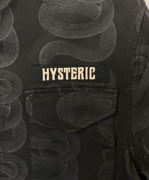 Hysteric Glamour（ヒステリックグラマー）Hysteric Glamour (ヒステリックグラマー) スネークM-65 ブラック サイズ:XLの古着・服飾アイテム