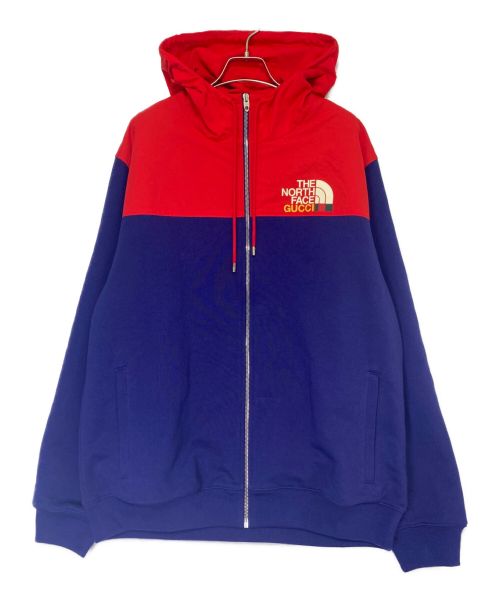 GUCCI（グッチ）GUCCI (グッチ) ジップジャケット ネイビー×レッド サイズ:Lの古着・服飾アイテム