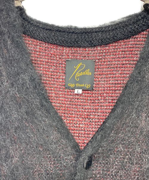 Needles（ニードルズ）Needles (ニードルス) Mohair Cardigan ブラック サイズ:Lの古着・服飾アイテム