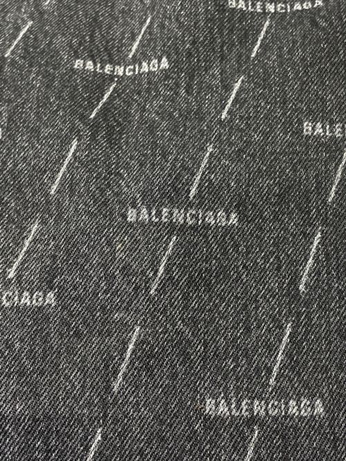 BALENCIAGA（バレンシアガ）BALENCIAGA (バレンシアガ) オールオーバーロゴデニムパンツ ブラック サイズ:24の古着・服飾アイテム